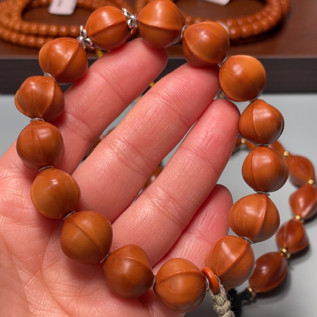 橄榄核手串/手链1.5鲨鱼背