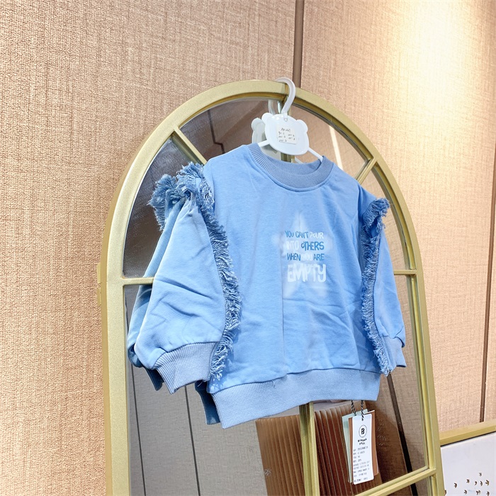 AD247   宝宝蓝色单层春款卫衣