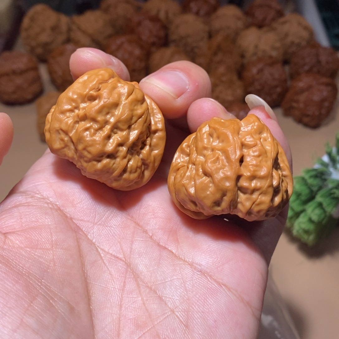 文玩核桃把件全品无修37尺怀柔蛤蟆头