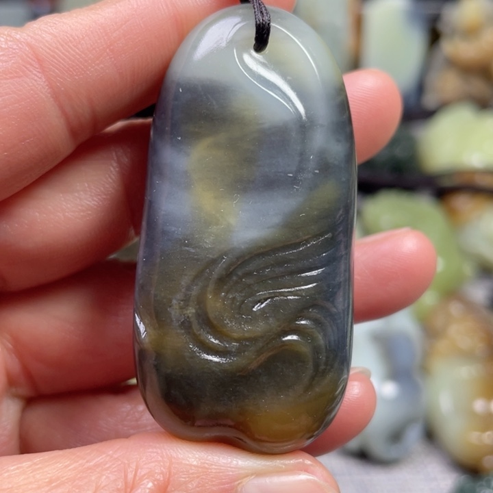 和田玉未镶嵌挂件