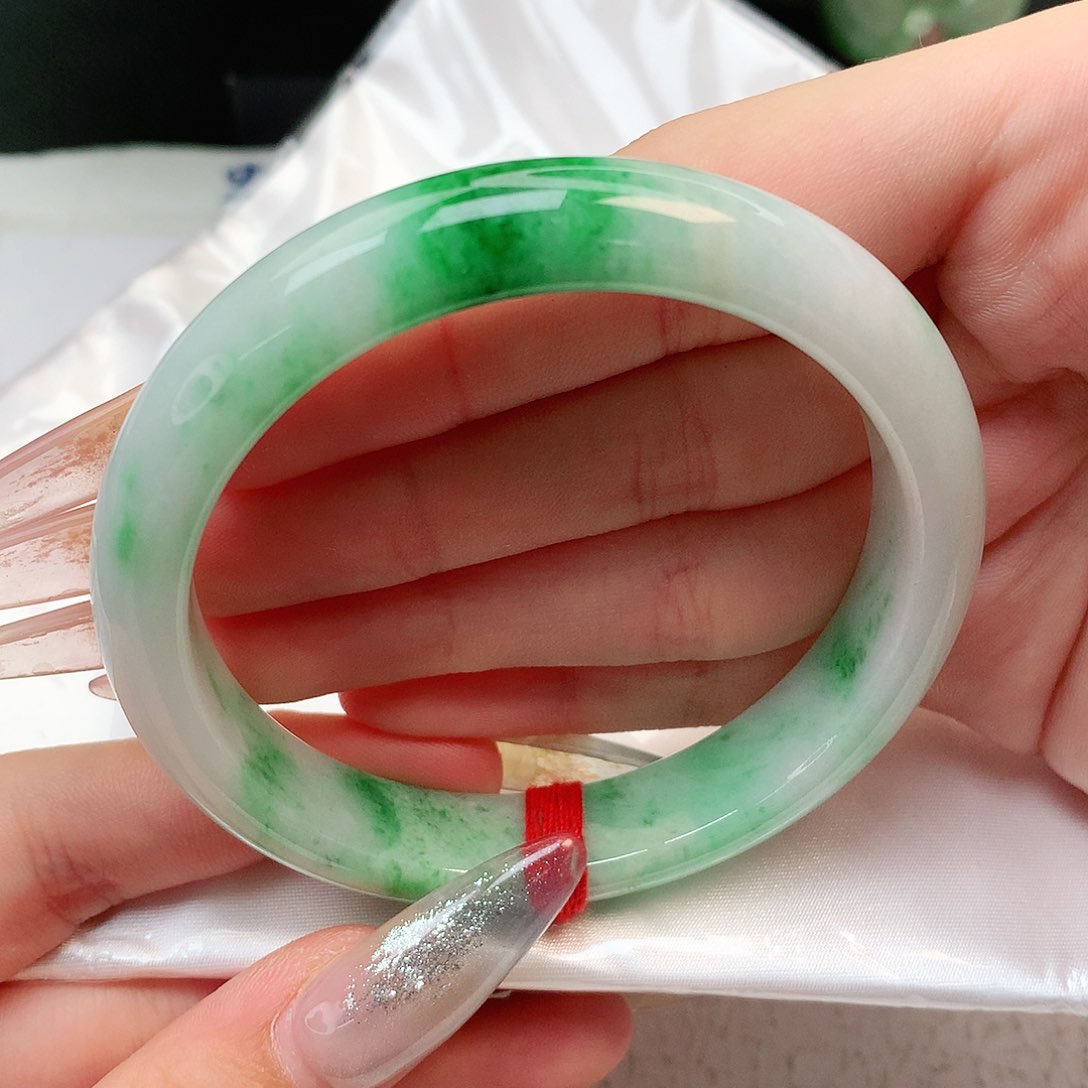 未镶嵌手镯翡翠正圈58