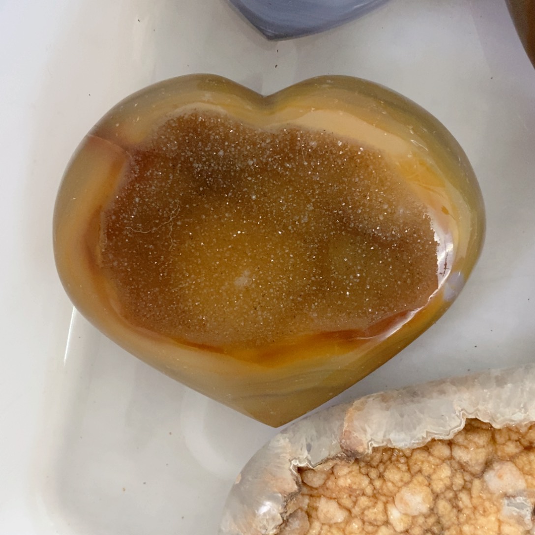 水晶天然水晶摆件爱心未镶嵌