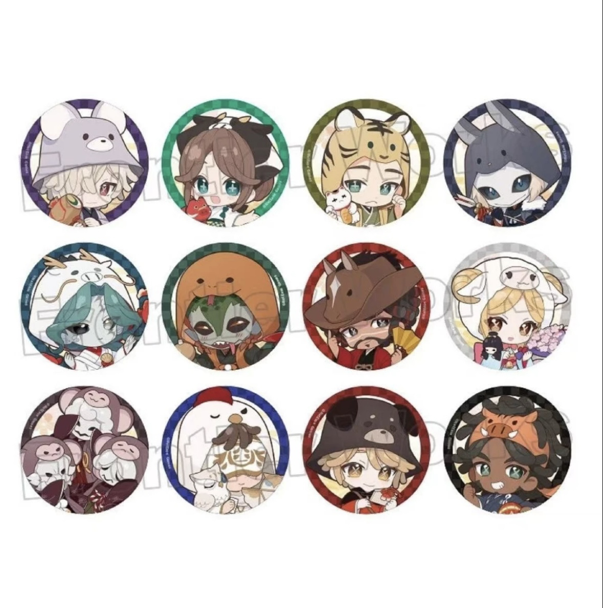 【第五人格】日谷 十二生肖吧唧/小卡 盲盒周边