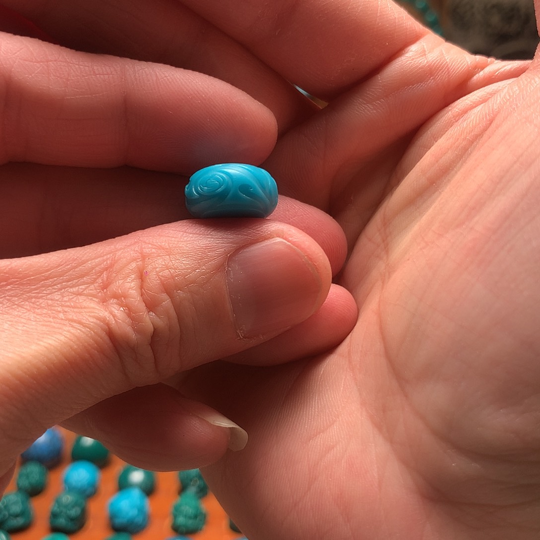 琉璃颈饰山***-暴力蓝14mm扣子