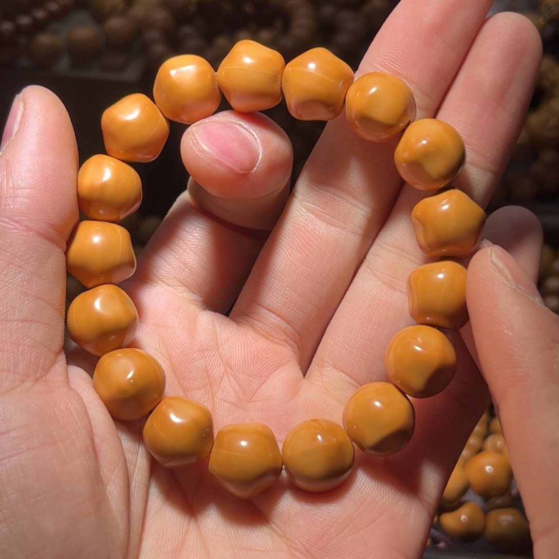 猴头核桃吊坠星星手串全品无瑕无药