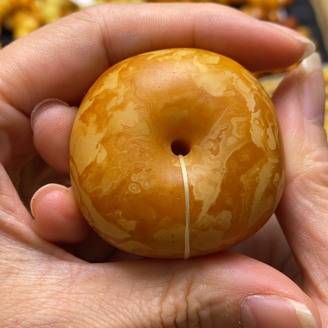 琥珀手链未镶嵌杰*瑾扣子