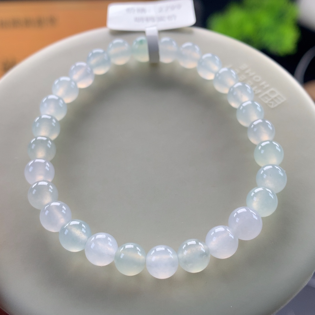 翡翠未镶嵌手链卡6.5