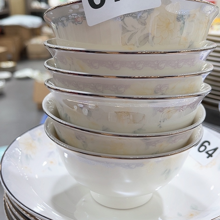 景德镇六个饭碗4.5寸不退换