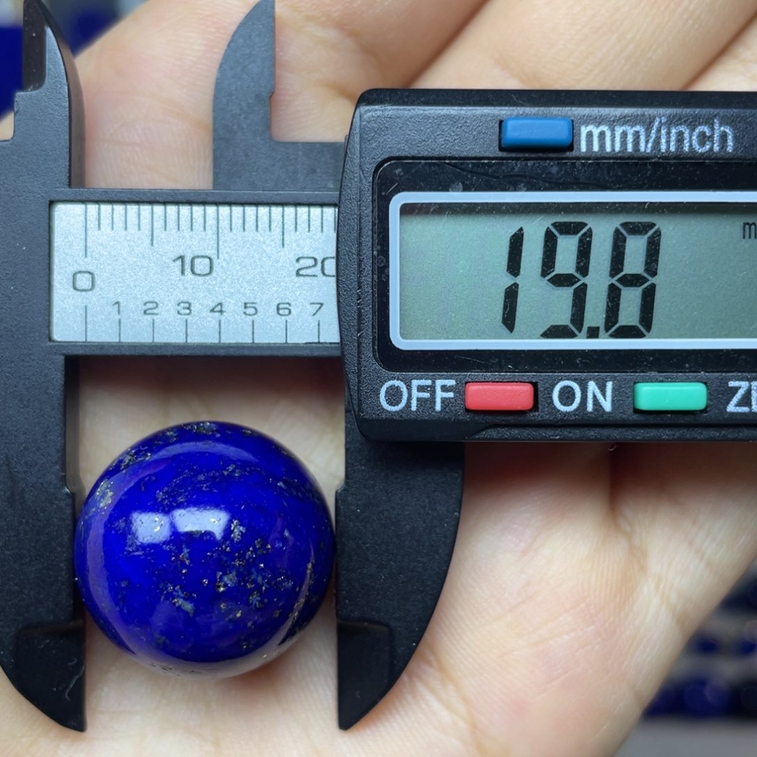 青金石未镶嵌19mm单珠