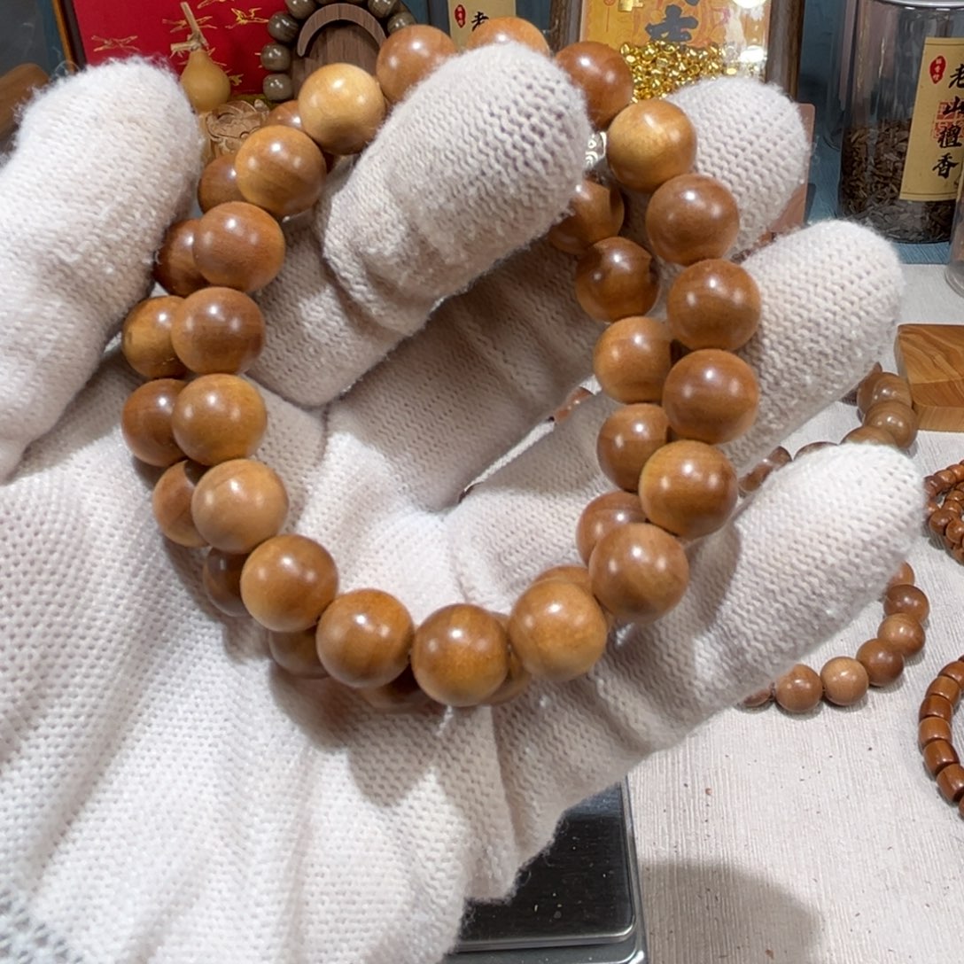 咿***哟手串/手链檀香木1.0双圈横纹全品