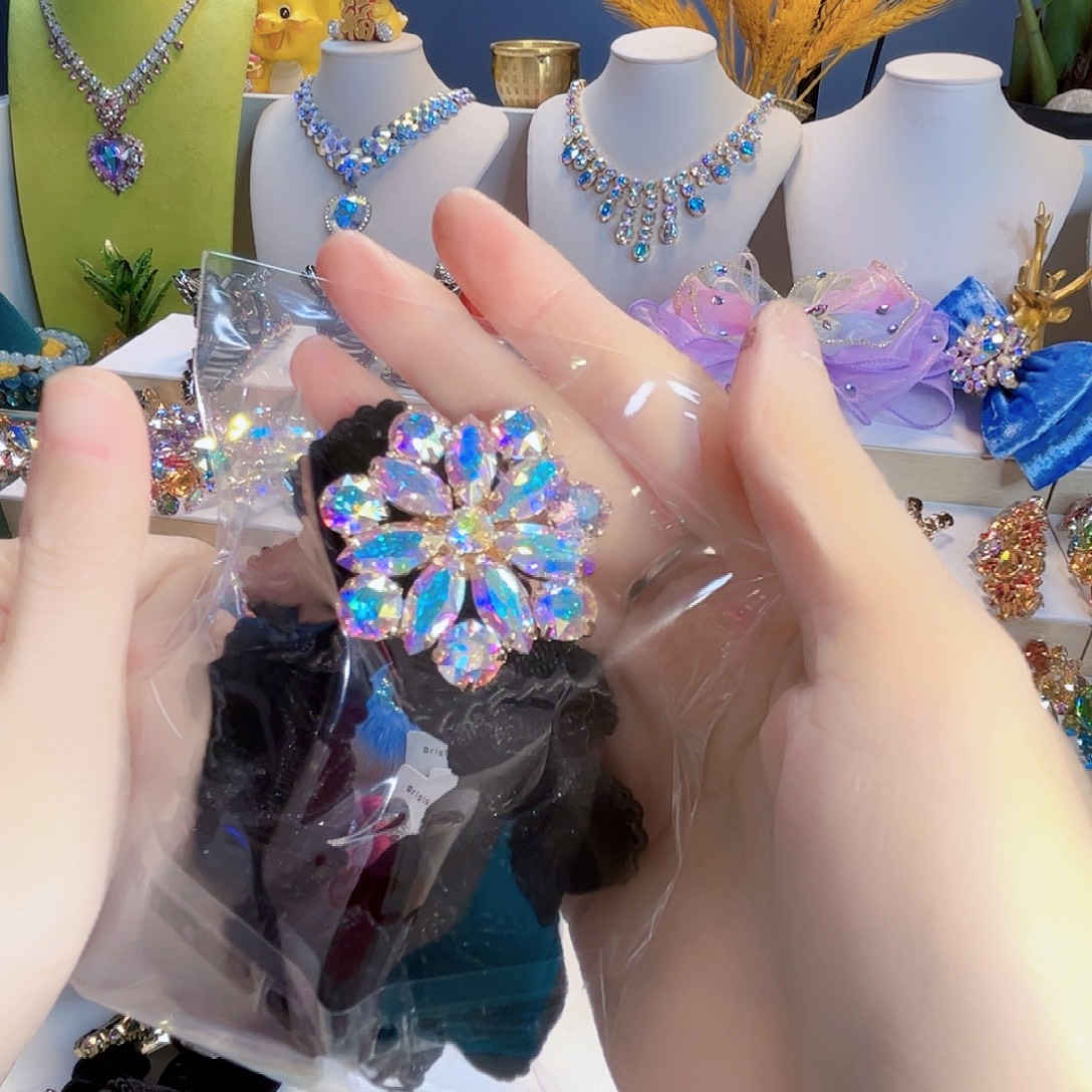 布艺合金施华发圈