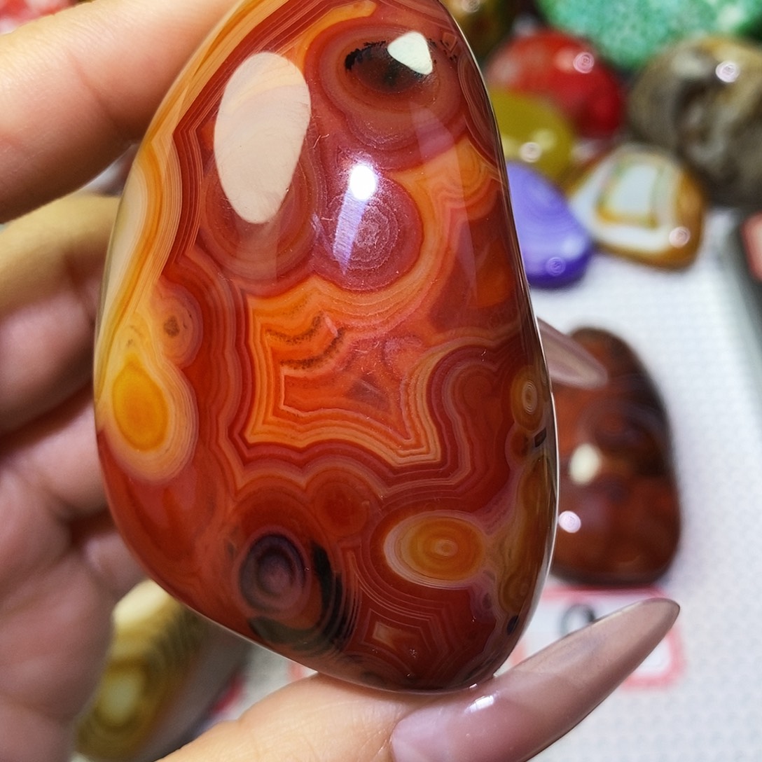 活***单玛瑙/玉髓未镶嵌珠宝奇石