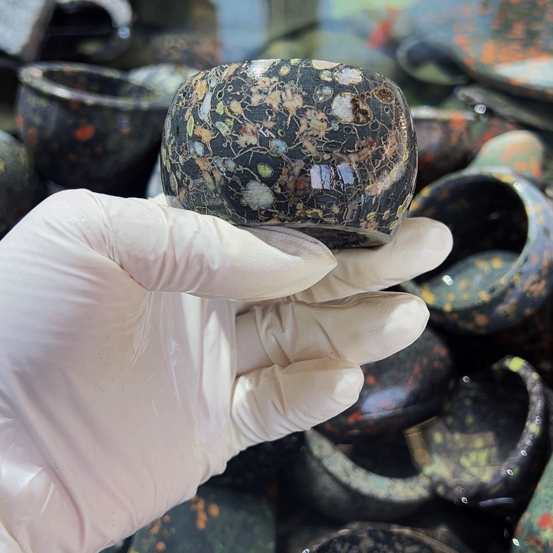 梅花玉鱼缸石茶周边微瑕不退不换