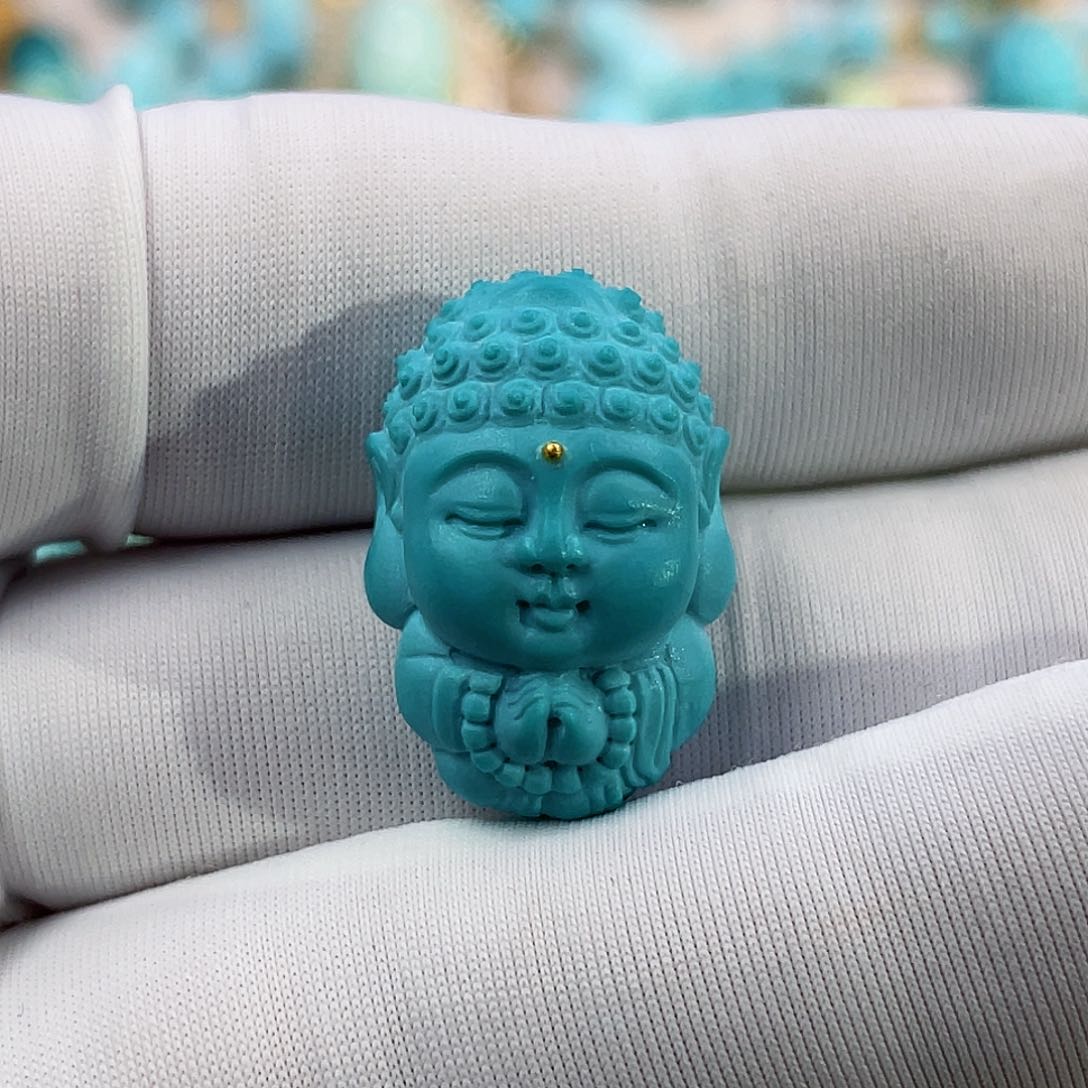 绿松石珠宝奇石未镶嵌君*兮