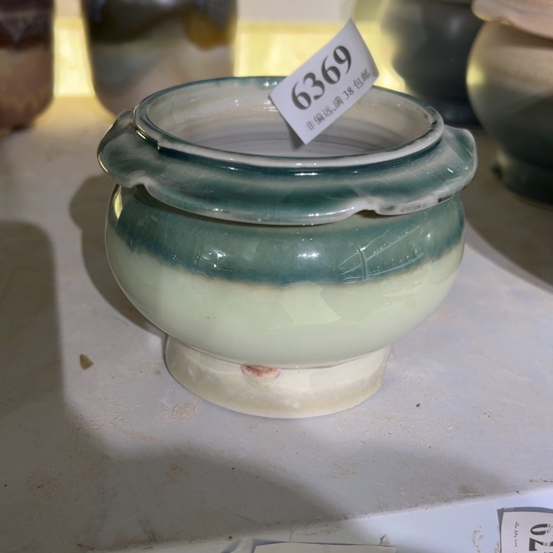 红陶口8高8 景德镇手工花盆