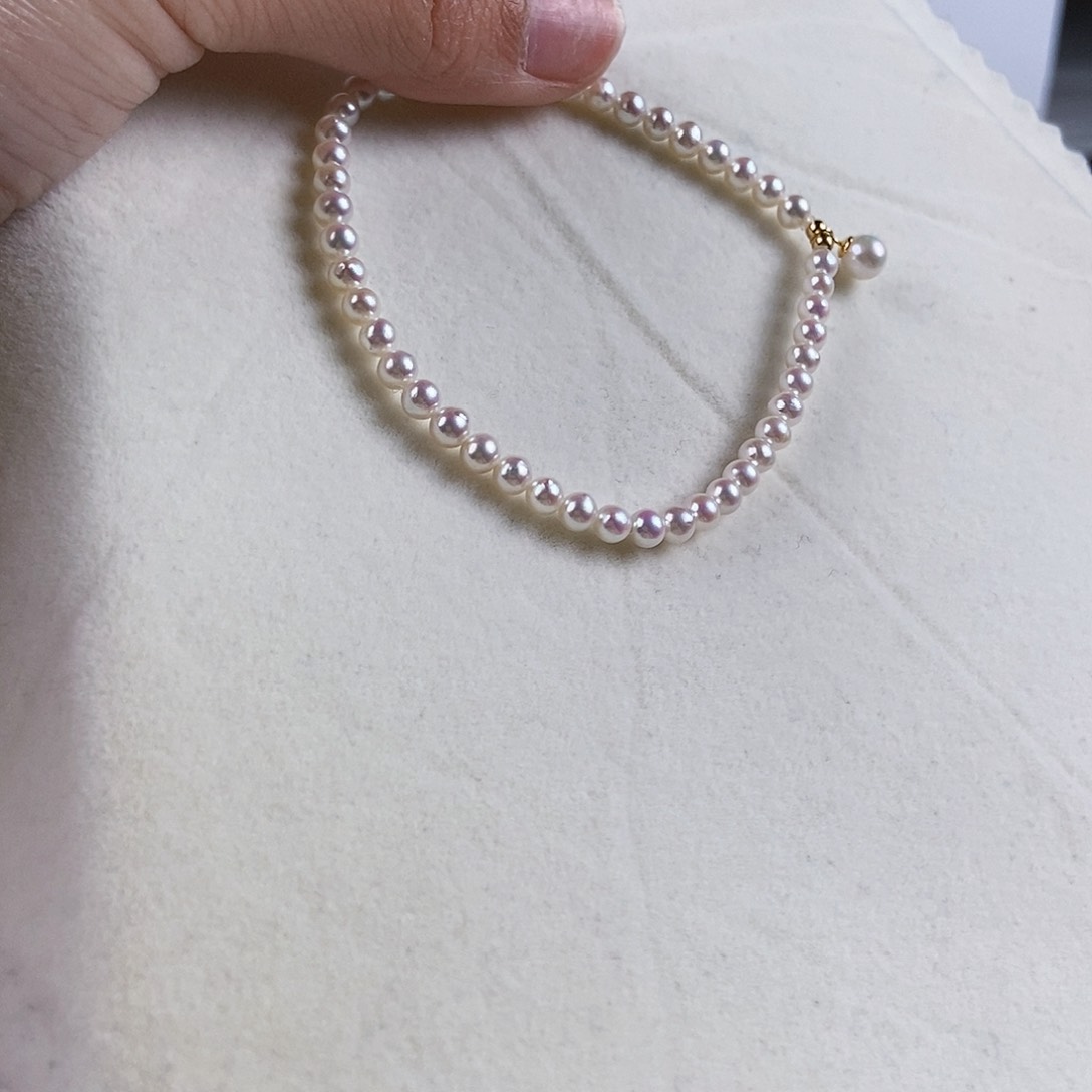 淡水珍珠手绳银S925镶嵌