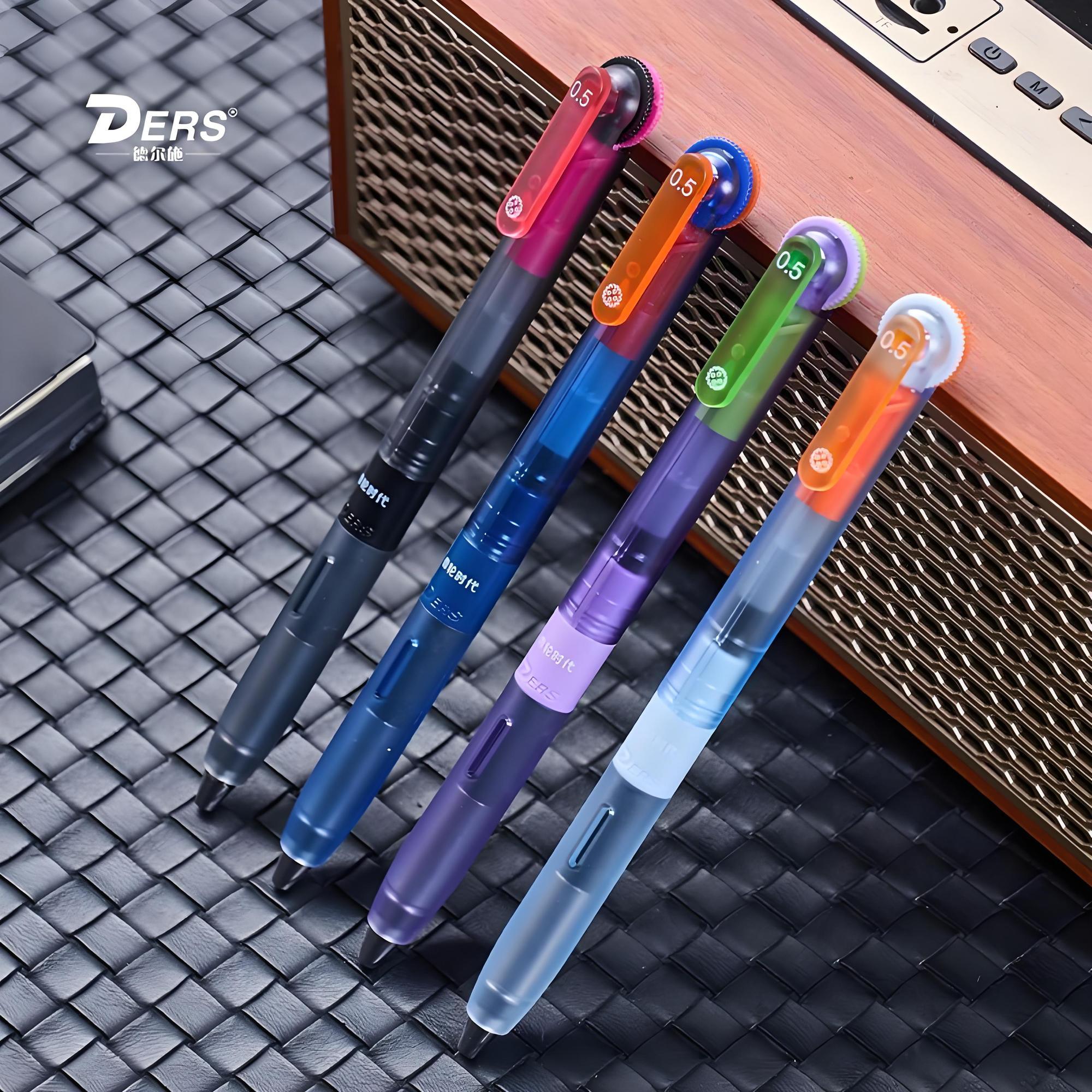 德尔施/DERS齿轮5111赛博中性笔高颜值ins风创意黑科技刷题笔转动