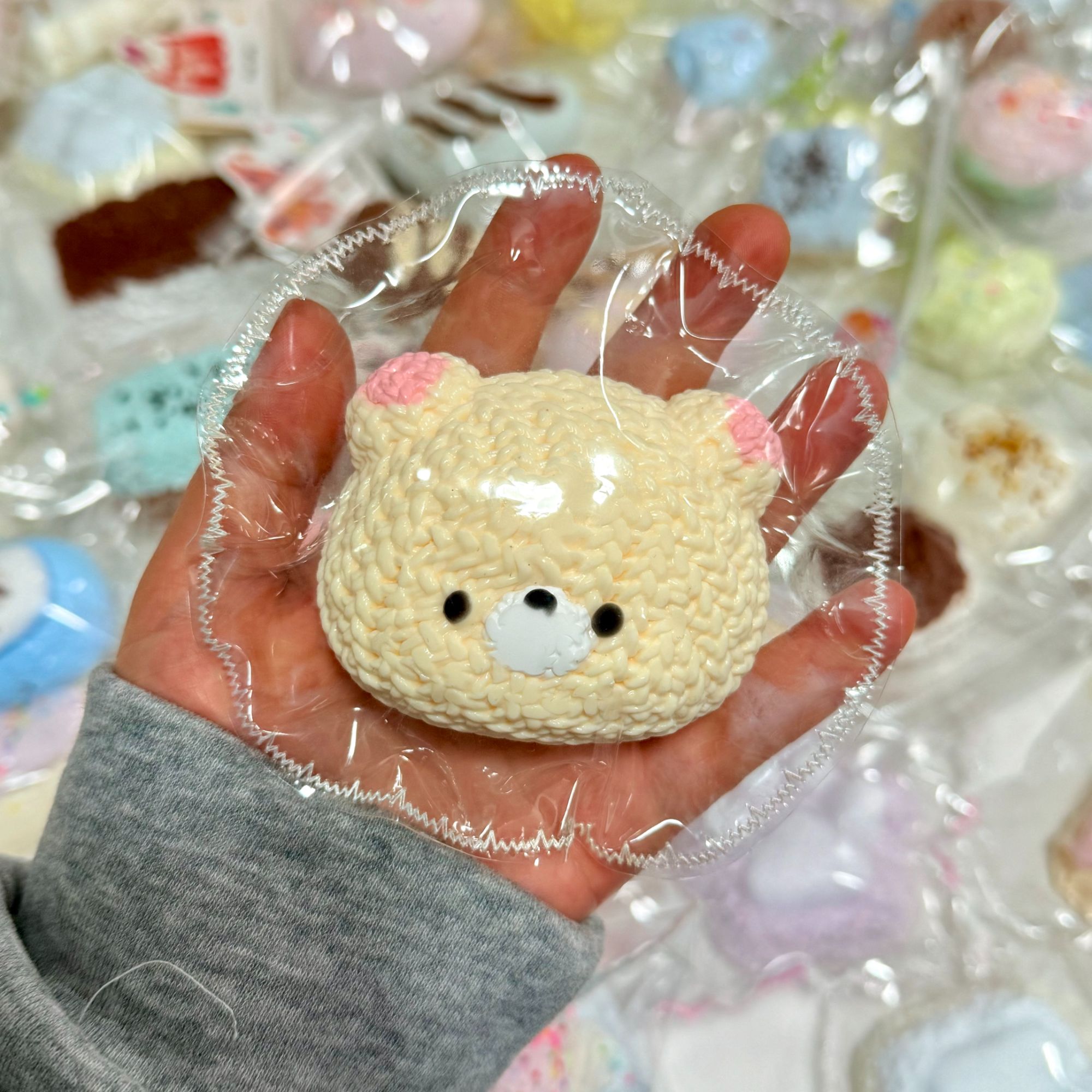 【默认微瑕】 熊猫头 捏捏乐解压纯手工硅胶制作no退no换
