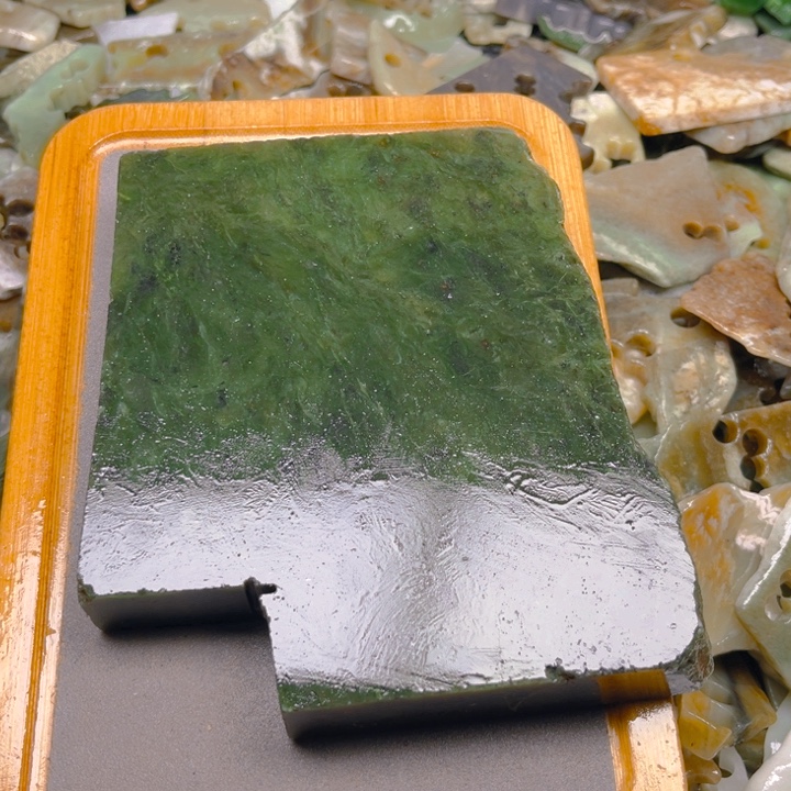 雪***痕和田玉（糖玉）未镶嵌车挂