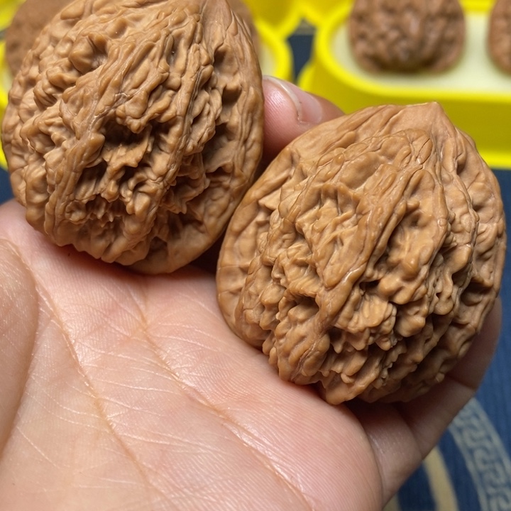 文玩核桃麦穗虎头40