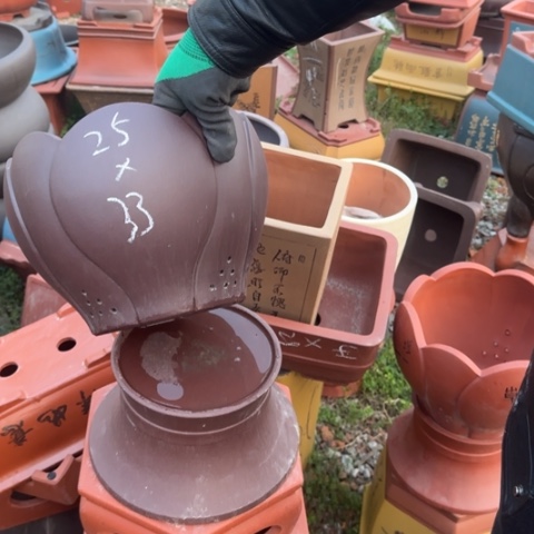 红陶紫砂花盆盆景盆栽瑕疵