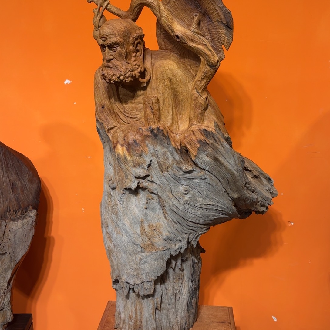 快***行香樟木香樟木斗笠达摩