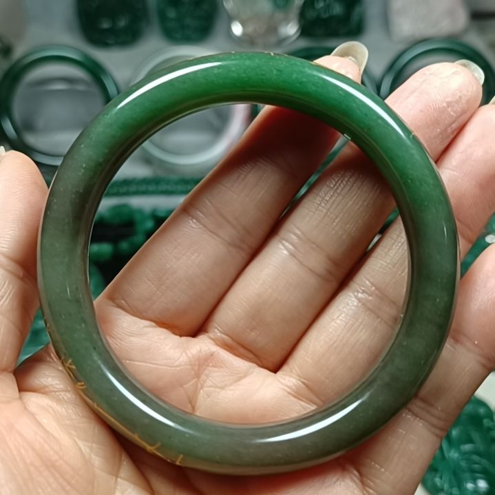 独山玉手镯58未镶嵌