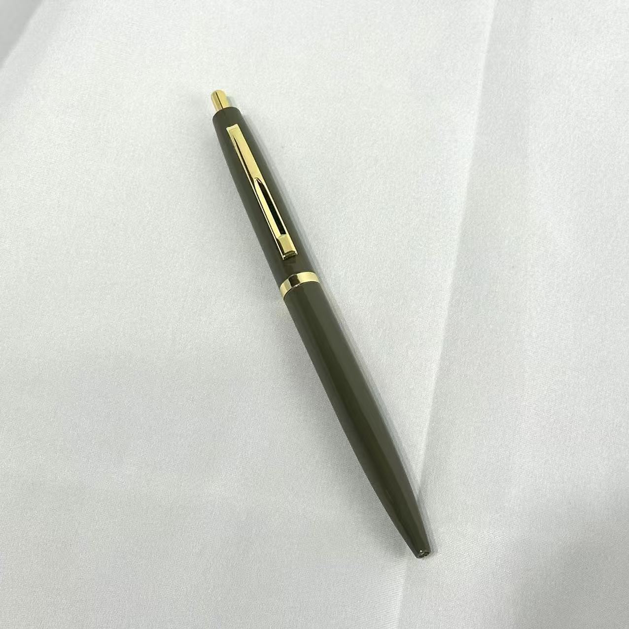 金属按动式高颜值重手感彩色中性笔女生学生用高档圆珠笔