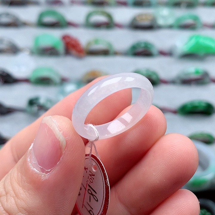 翡翠戒指未镶嵌18-19号