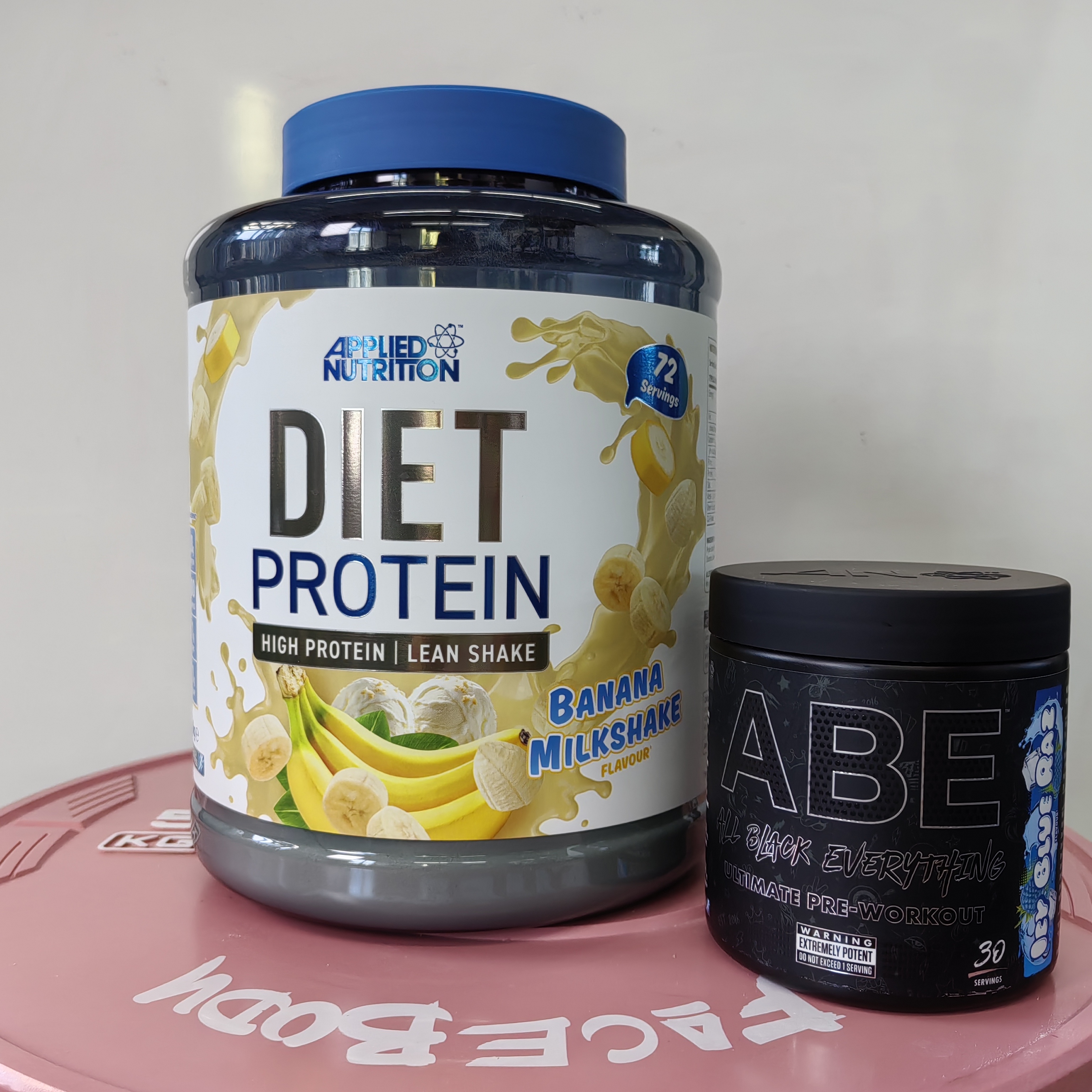 【优惠组合装】英国奥博力DIET半分离乳清4磅+ABE暗黑氮泵375g