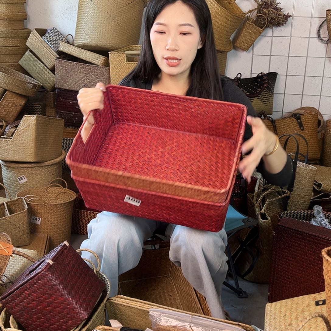 草编草编包/草编收纳盒微瑕疵