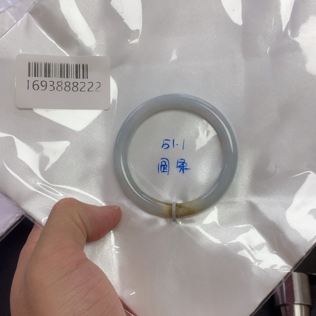 翡翠未镶嵌手镯51.1