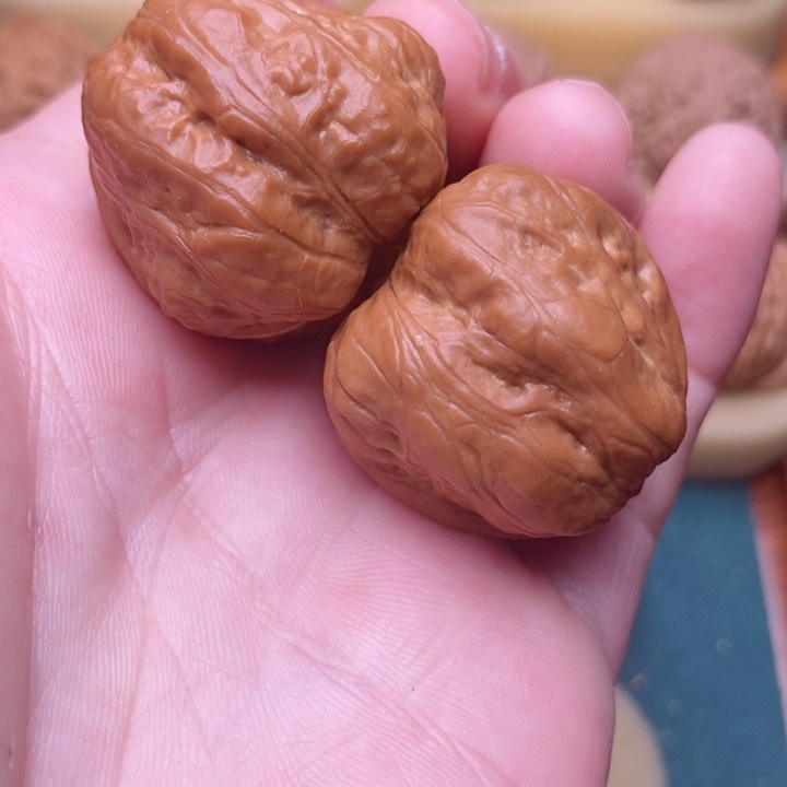 文玩核桃把件边34肚38上古玉蟾