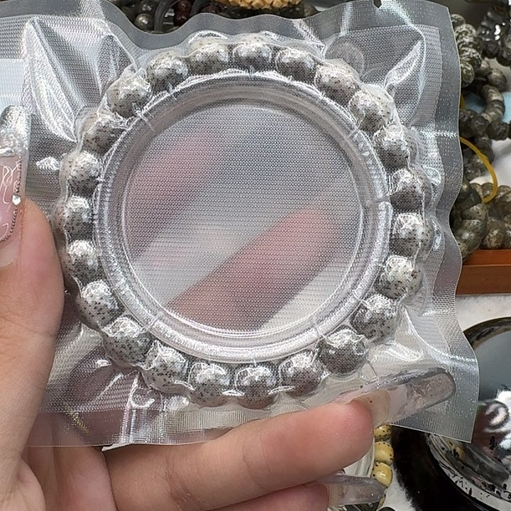 星月菩提手串10传说黑灰星月菩提10桶单圈