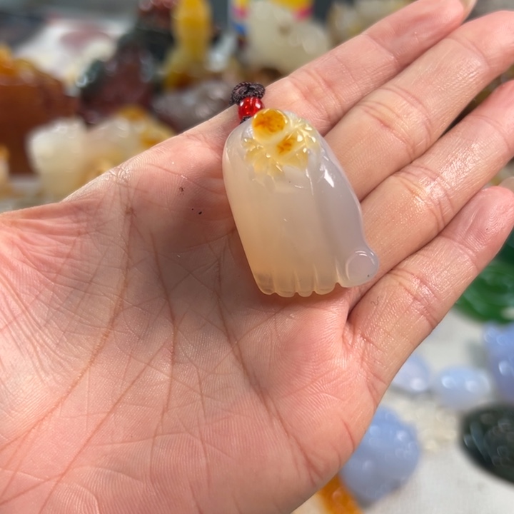 玛瑙/玉髓吊坠(不含链)未镶嵌