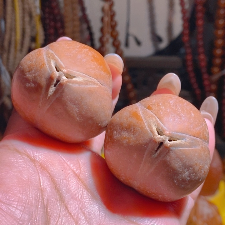 野生蟠桃三花大橄榄核4150