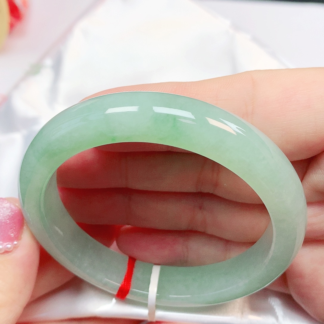 翡翠未镶嵌手镯天然缅甸翡翠A货378