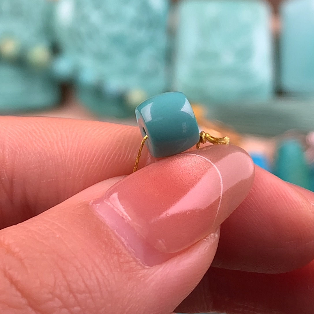 绿松石未镶嵌直切7.5