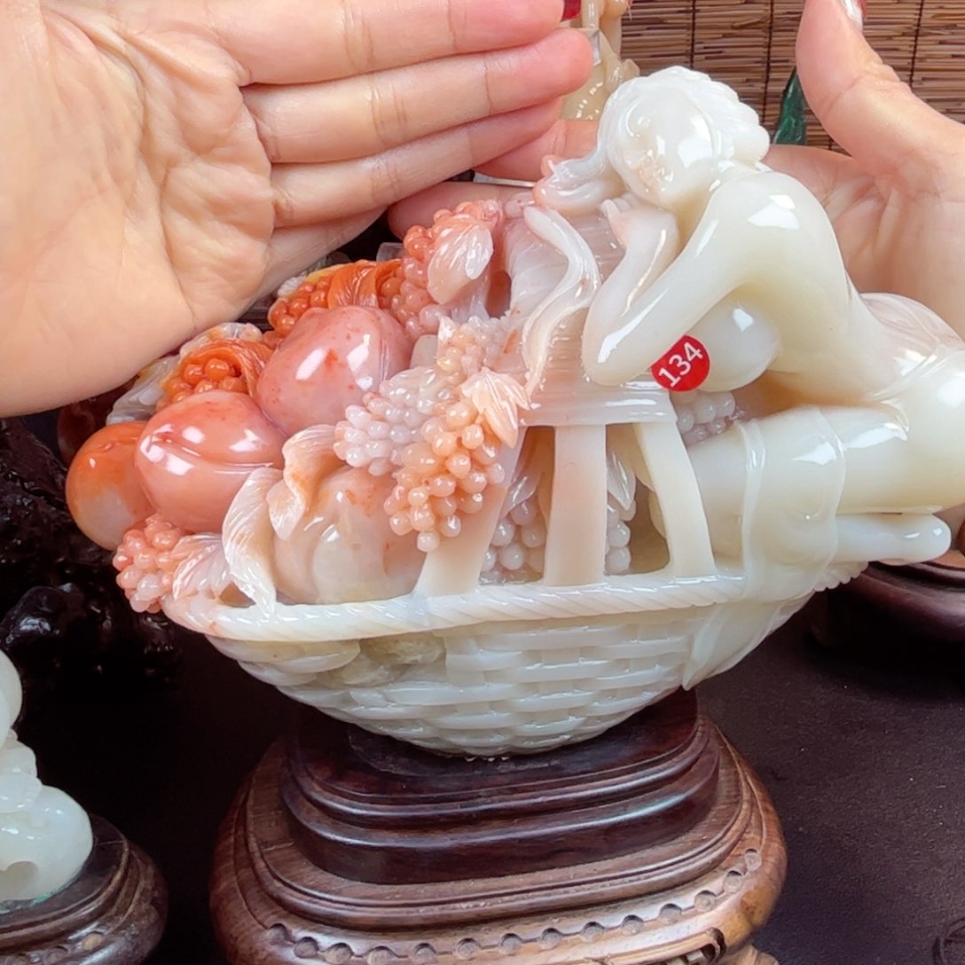 寿山石草**客一蓝富贵