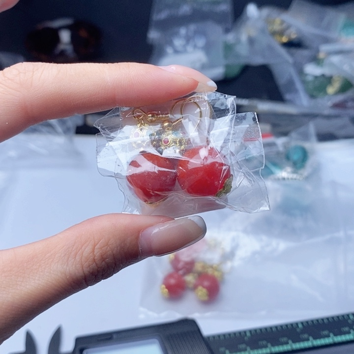 未镶嵌吊坠(不含链)蜜蜡160耳环