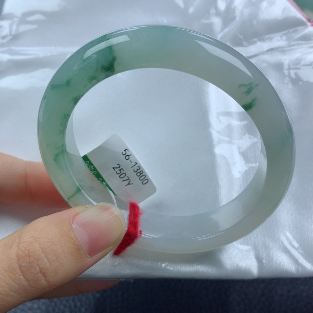 未镶嵌手镯翡翠缅甸天然翡翠A货56.3贵妃