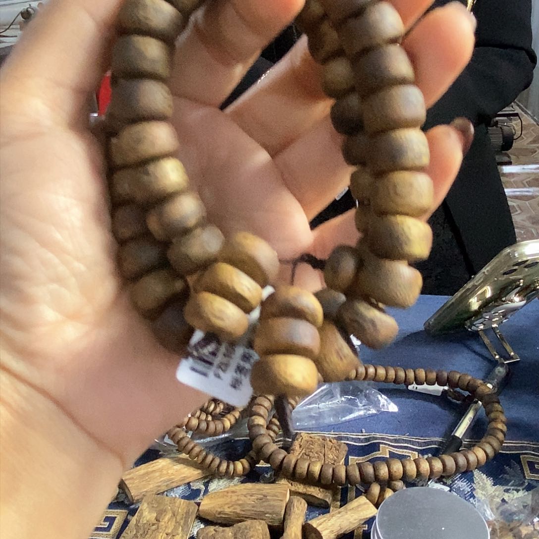 沉香手串棋楠算盘珠双圈1.2/33克+多样性发一