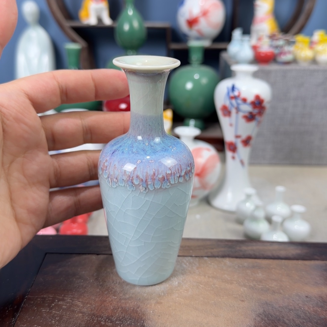 陶瓷手工小花器摆件