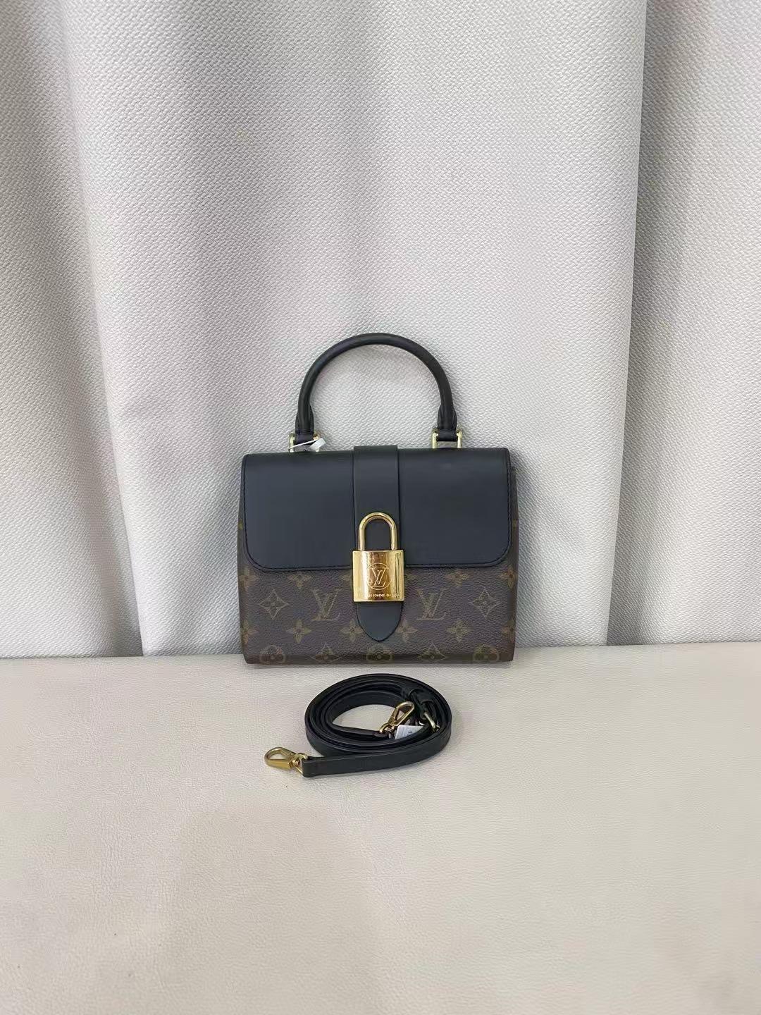 95新 LouisVuitton/路易威登 locky bb黑色时尚百搭/严选