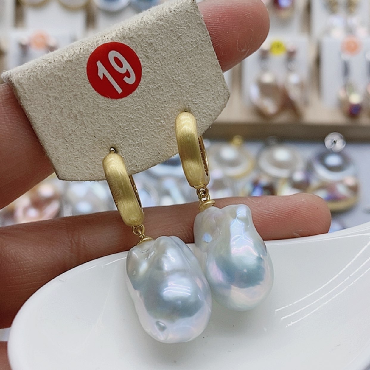 【闪购商品】淡水珍珠耳饰银S925镶嵌