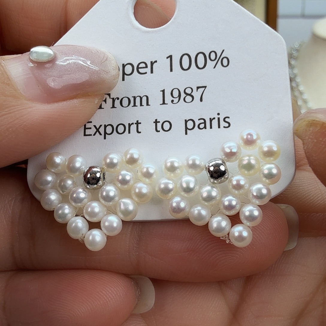 淡水珍珠未镶嵌耳饰