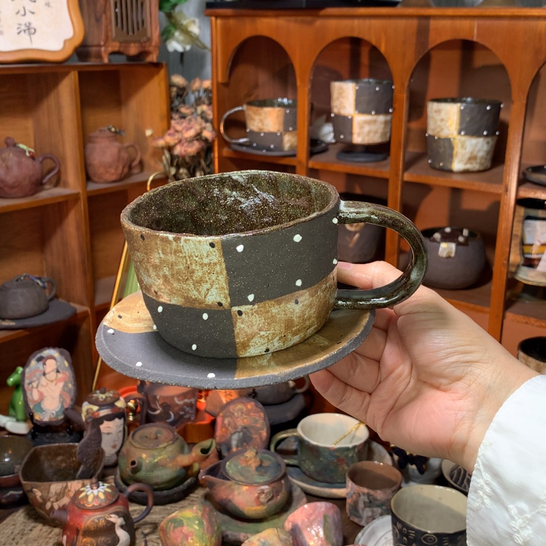 陶瓷中古咖啡杯·一杯歡喜浪漫器物