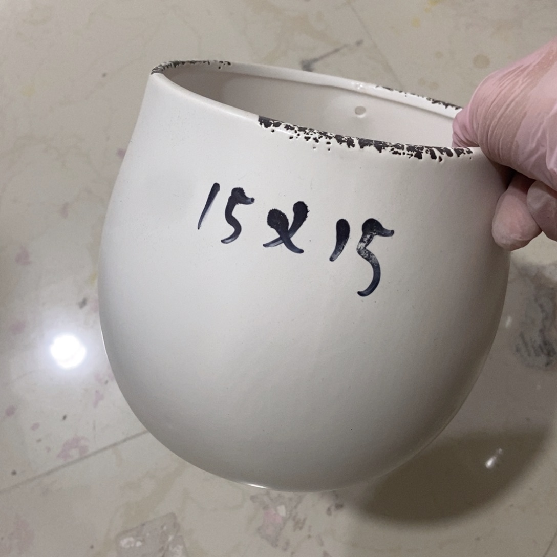 红陶高温陶瓷花盆
