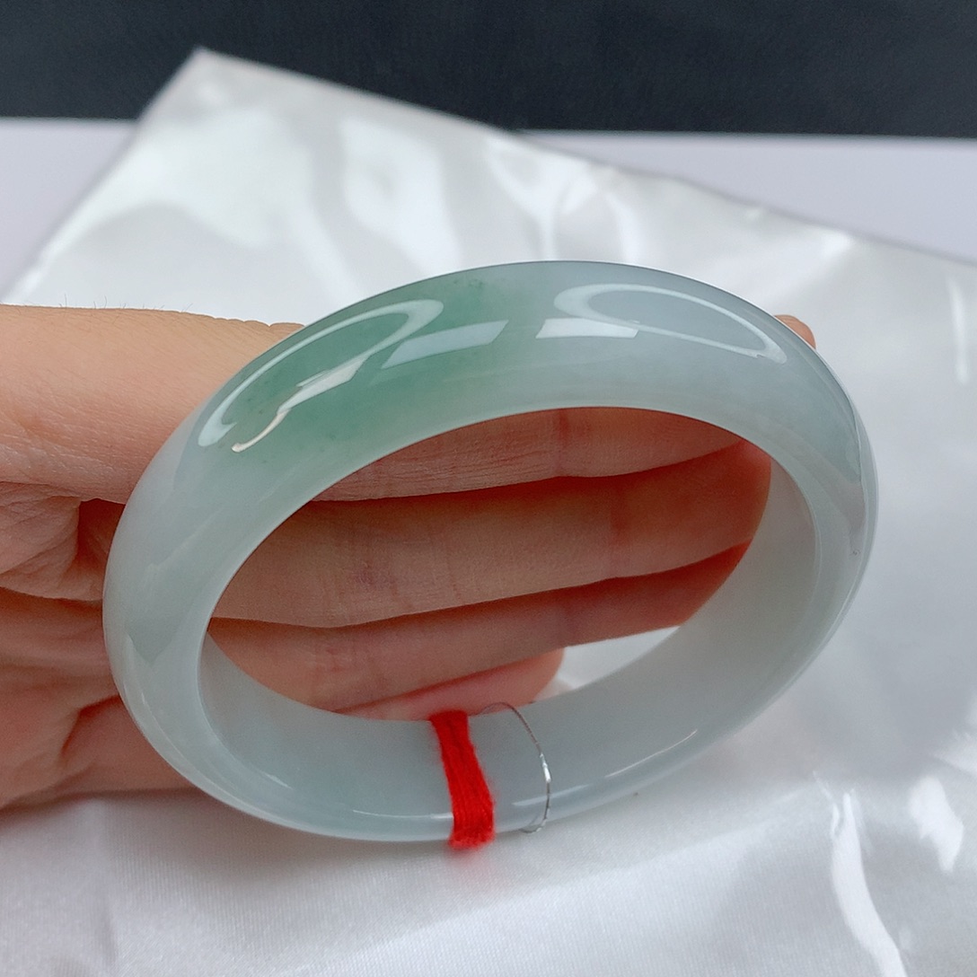 翡翠手镯未镶嵌54.8正圈耐看百搭