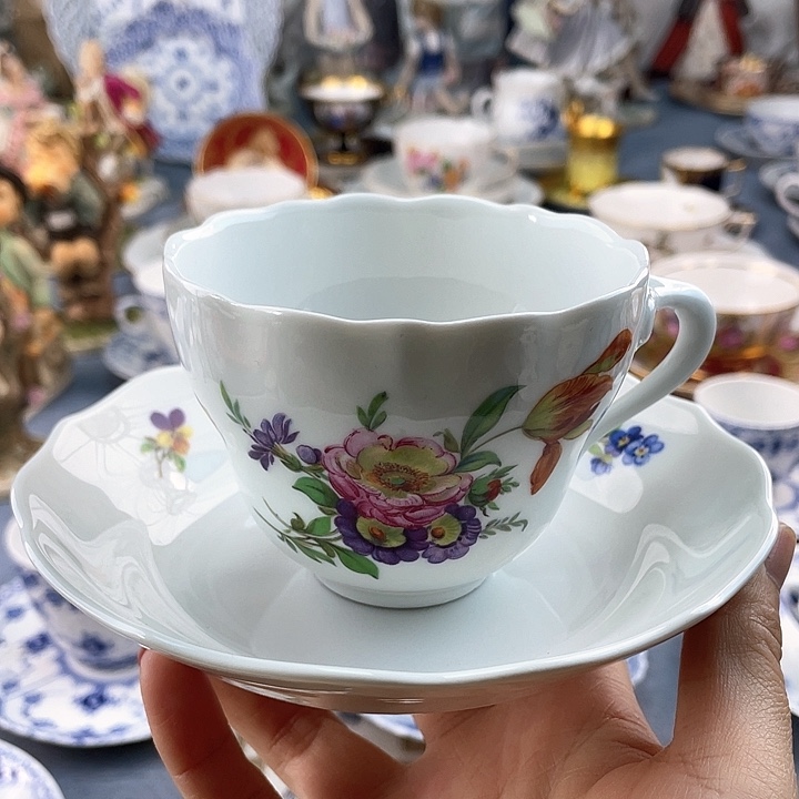 中古欧瓷瓷器小房子